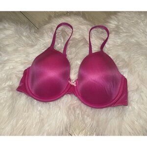 Victorias Secret Body By Victoria Lined Perfect Coverage Bra UW Womens 34D Pink